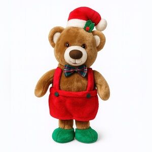 Vintage Rennoc Santa’s Best Theodore Bear Christmas Stocking